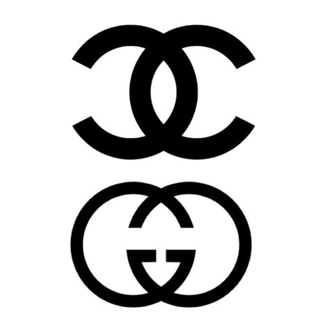 what does the chanel logo look like|gucci and Chanel logo.